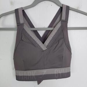 Gym Shark Bra Womens XS Empower Sports Criss Cross Straps Padded Dry Workout